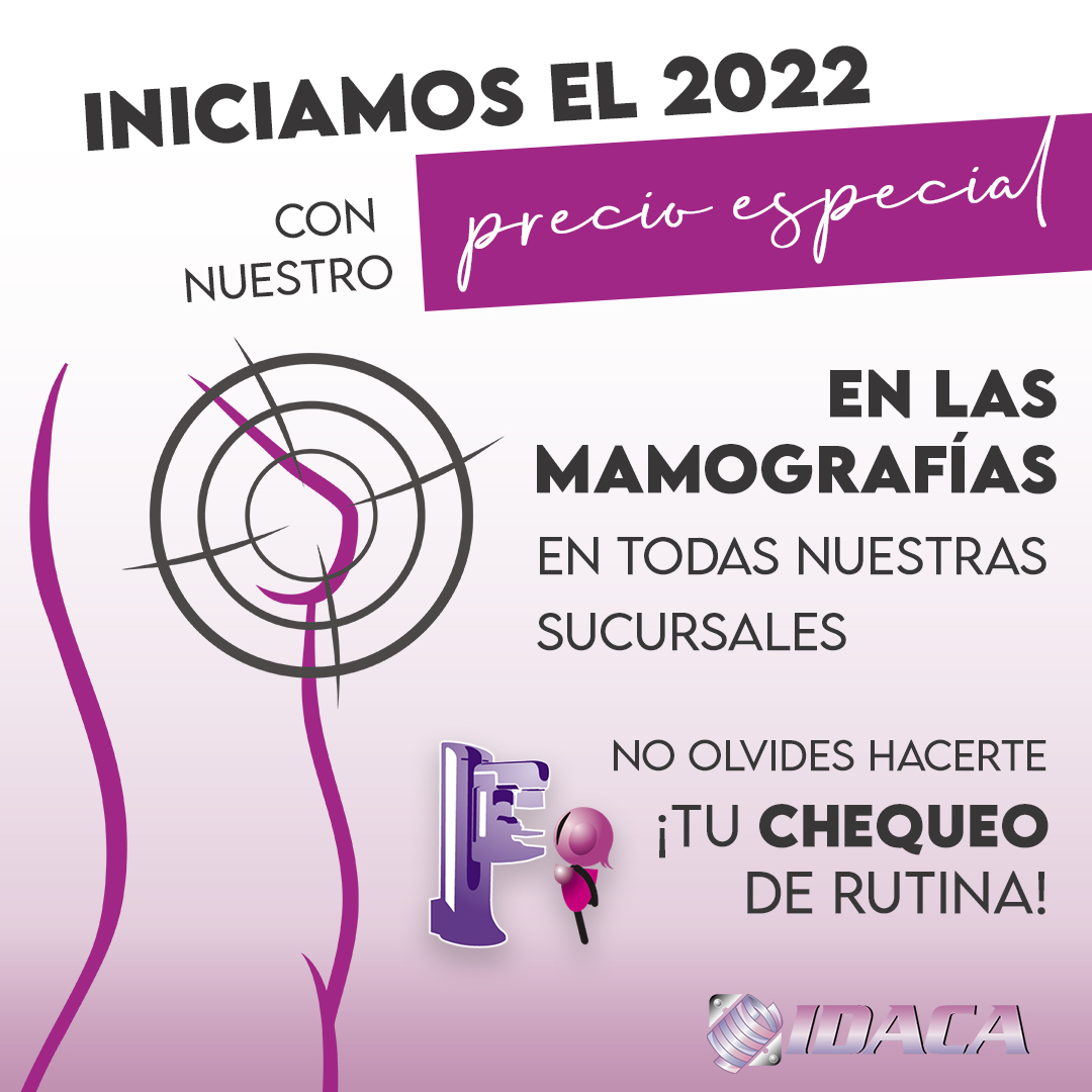 Precio especial mamografia 2022 idaca